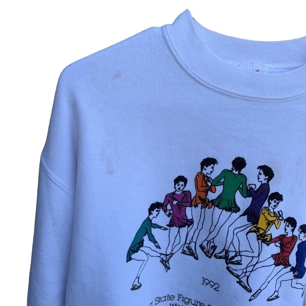 Vintage Indiana State Figure Skating Championships 1992 Crewneck Sweatshirt M - Picture 3 of 6